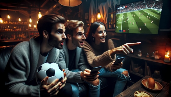 3 amis qui parient sur le sport