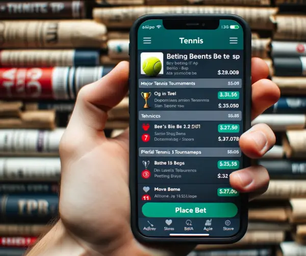 Une application pour parier sur le tennis sur un site offshore