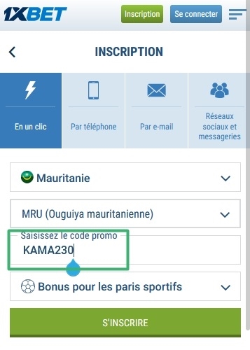 Code KAMA230 pour le public africain