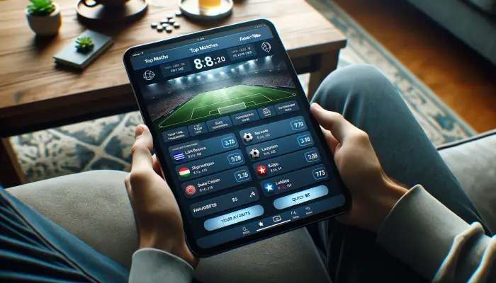 Un pari sur un match de football chez un bookmaker étranger